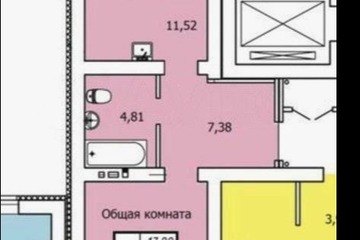 1-к квартира, 45,5 м², 3/10 эт.