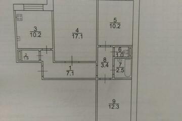 3-к квартира, 65 м², 4/5 эт.