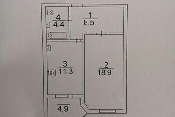 1-к квартира, 43 м², 9/10 эт.