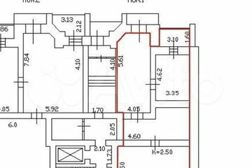 3-к квартира, 93 м², 1/10 эт.
