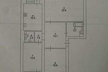 3-к квартира, 85 м², 5/5 эт.