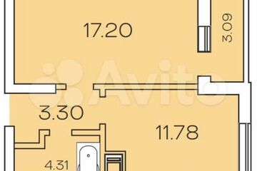 Студия, 40 м², 7/19 эт.