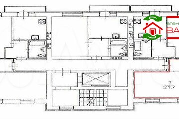 2-к квартира, 53 м², 7/10 эт.