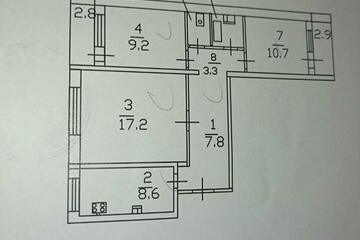 3-к квартира, 62 м², 3/9 эт.