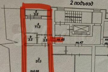 1-к квартира, 38 м², 2/10 эт.