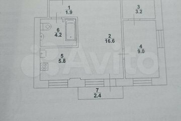 2-к квартира, 42 м², 2/5 эт.