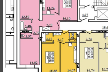 3-к квартира, 72,2 м², 2/10 эт.
